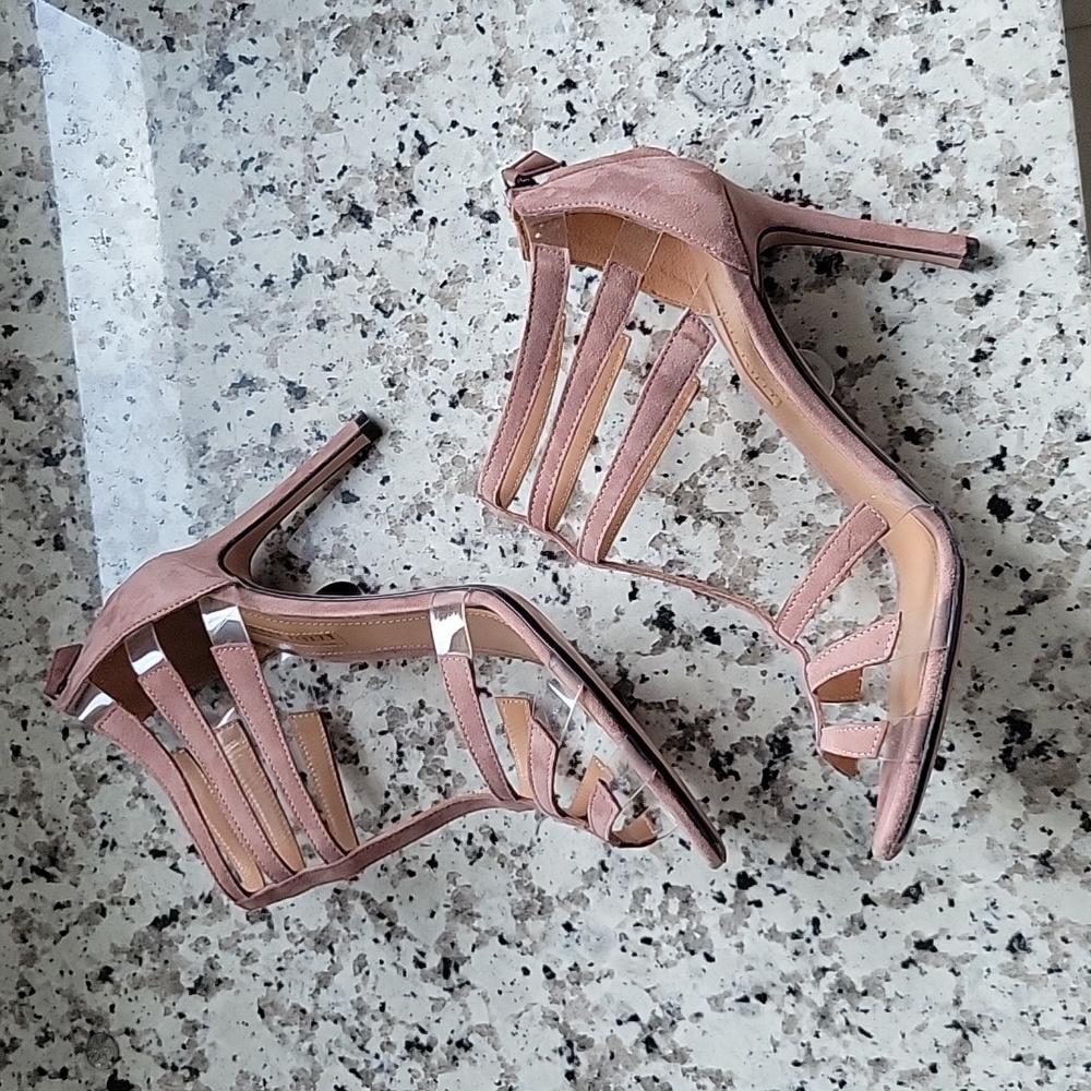 Samuelle Failli Lipstick Suede Cristina 90 heels - Picture 5 of 16
